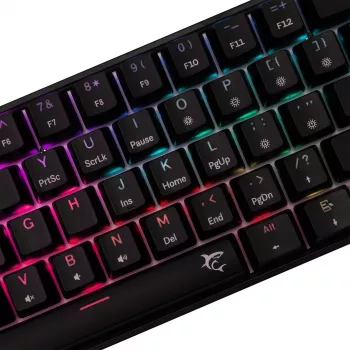 Teclado mecánico gaming White Shark Shinobi-2 con switches Red, negro, distribución US