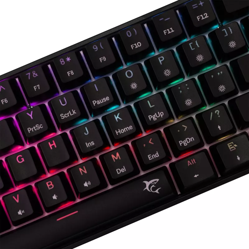 Teclado mecánico gaming White Shark Shinobi-2 con switches Red, negro, distribución US