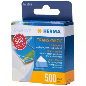 Esquineras para fotos HERMA Transparol 500 uds.