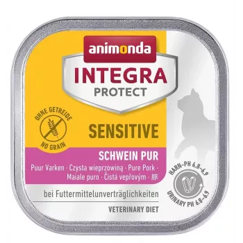 Comida húmeda para gatos animonda ANIMONDA Integra Protect 100 g — cerdo, sin cereales, para gatos adultos, favorece la digestión