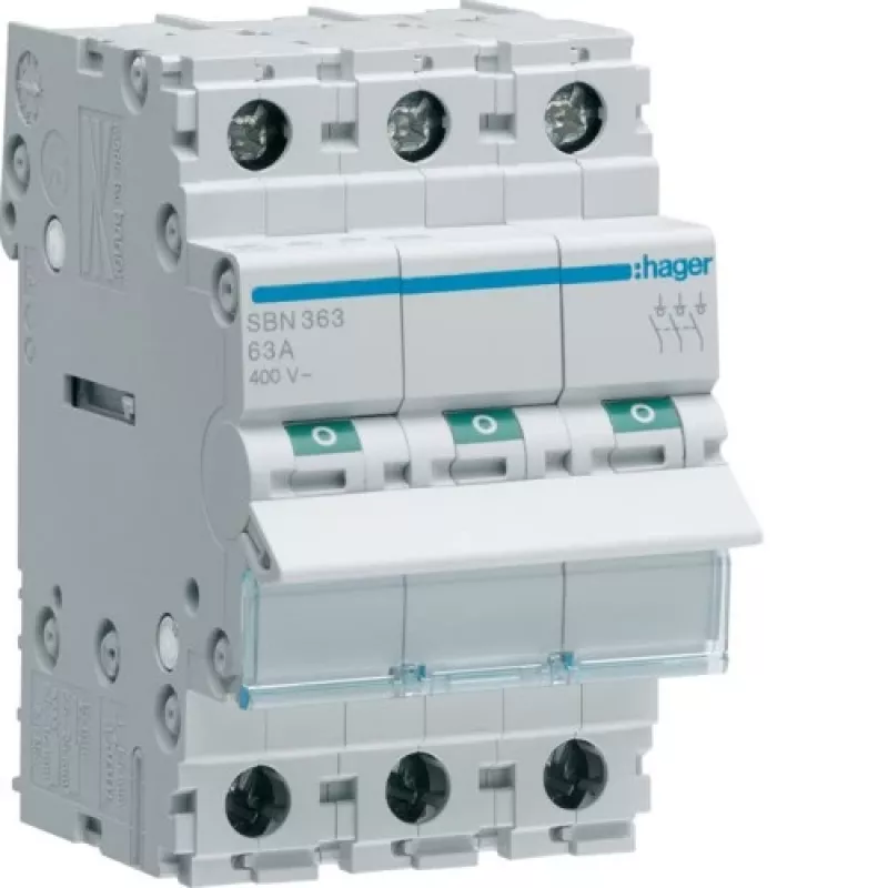 Interruptor automático Hager SBN363 3 módulos