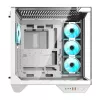Caja para PC Darkflash DY470 (blanca) + 4 ventiladores
