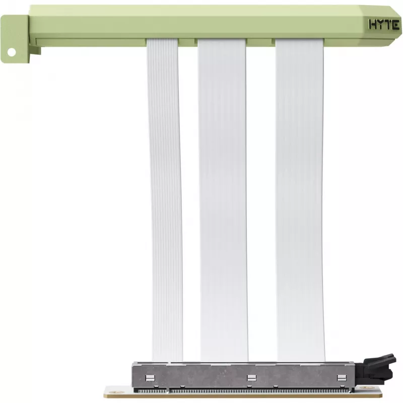 Riser PCIe 5.0 Hyper de HYTE, 20 cm, verde/blanco (ACC-HYTE-PCIE50-MM)