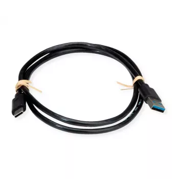 ROLINE RM Cable USB 3.2 Gen 1, A-C, ST/ST, negro, 0,5 m