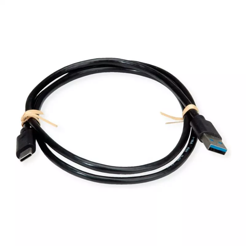 ROLINE RM Cable USB 3.2 Gen 1, A-C, ST/ST, negro, 0,5 m
