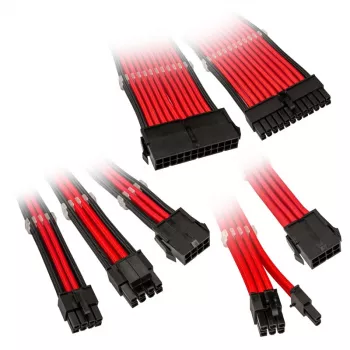 Kit de extensión de cables Kolink Core Adept rojo 0,35 m 6 uds.