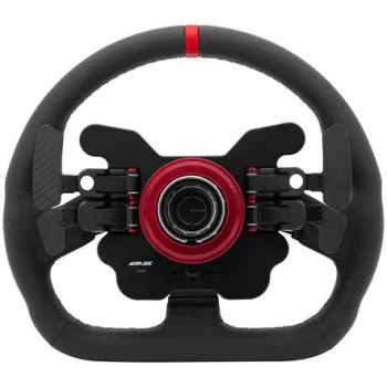 Volante de simracing Simagic GT1-SD Cuero, volante desmontable para simuladores, empuñadura de cuero, patrón de agujeros compatible