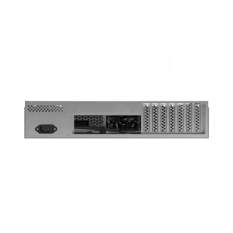 Caja rack Lanberg SC01-5202-12B 2U negra 3 ventiladores HDD+SSD