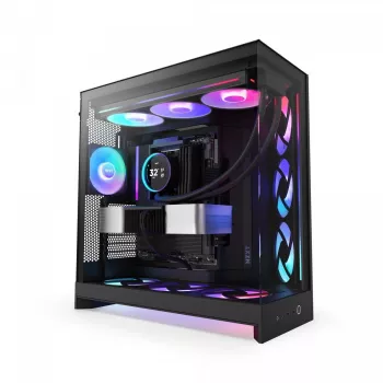 Caja PC NZXT H9 Flow RGB Midi Tower Negra