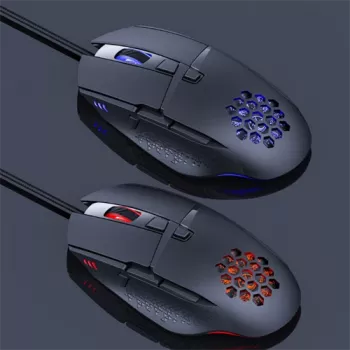 Ratón con cable Lumi Legend WM03G-16, USB Type-A, óptico, 7200 DPI, Juoda