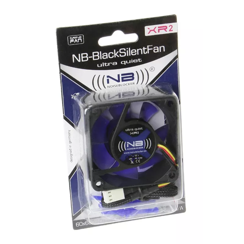 NOISEBLOCKER BlackSilentFan XR2 Ventilador de caja 60 mm