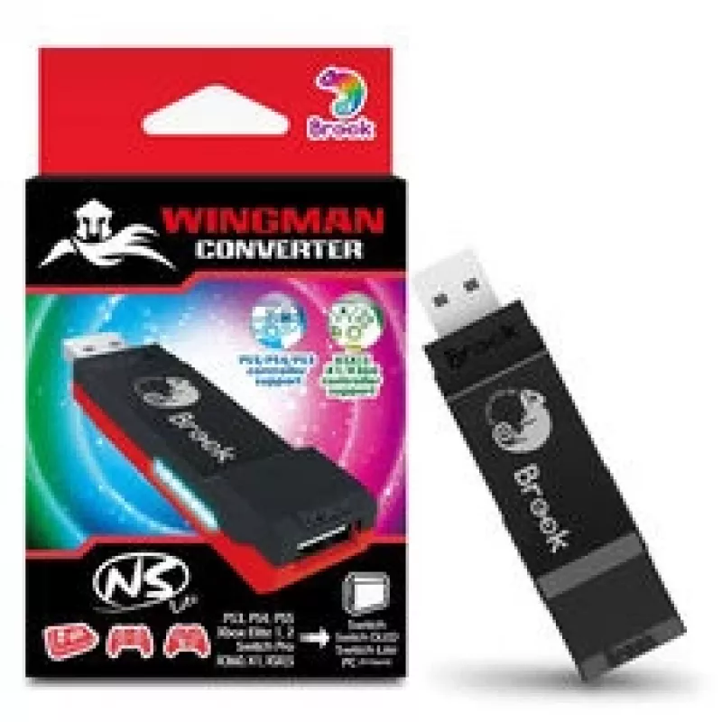 Brook Gaming Wingman adaptador USB de mando para Nintendo Switch 1 & 2, FM00011766