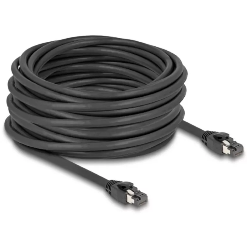 Cable de red DeLOCK RJ45 Cat.8.1 15 m negro