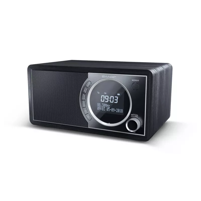 Radio digital Sharp DR-450 – negro, personal, digital, DAB, DAB+, FM, 87,5 – 108 MHz, 174,928 – 239,2 MHz, 3 W