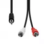 Cable de audio ProXtend M32XRCA-02 de 3 pines a 2×conector RCA, macho–macho