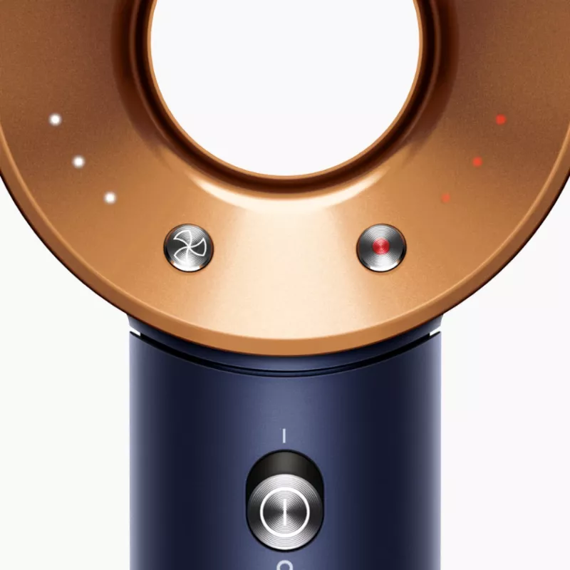 Dyson Supersonic Straight+Wavy HD07 Secador de pelo, Azul de Prusia / Cobre (113277-01)