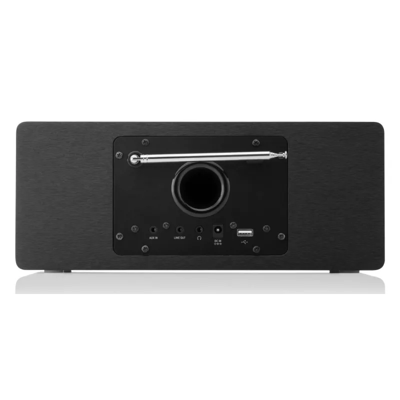 Radio por internet JVC RA-E981B — streaming Wi‑Fi y Bluetooth, DAB+, FM, 2x5W, 40 memorias de emisoras, USB, AUX, pantalla LCD
