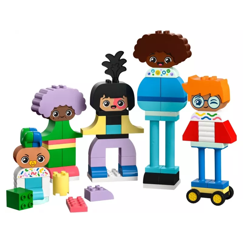 Juguete de construcción LEGO DUPLO 10423 surtido de personas para construir, 71 piezas, a partir de 3 años, figuras de 260 mm de altura