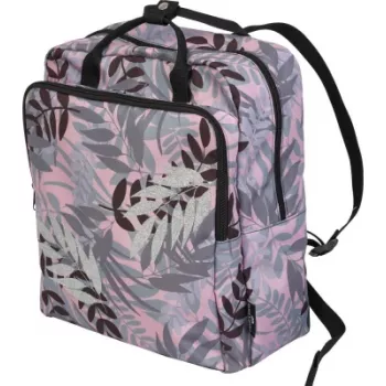 Mochila Faber-Castell Daily Sparkle — gris, detalles de plástico