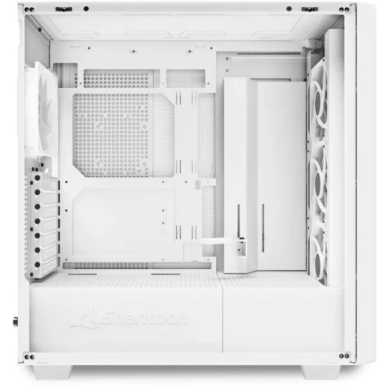Sharkoon REBEL C70G RGB Torre Completa White, Wood