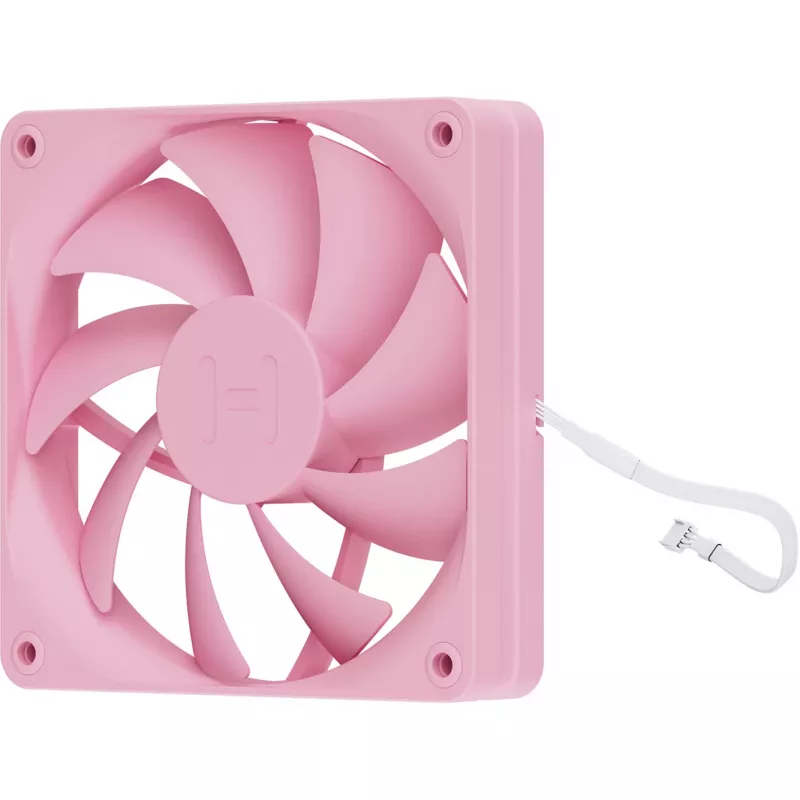 Ventilador de refrigeración para ordenador HYTE FA12-SM-4 120 mm, 1500 rpm, 72 m³/h, 1,6 mmH2O, FDB, rosa, 4 uds.