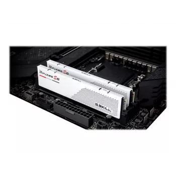DIMM 32 GB DDR5-5600 (2x 16 GB) Dual-Kit, memoria blanca, F5-5600J4040C16GX2-RS5W, Ripjaws S5, INTEL XMP