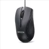 DICOTA - Ratón - ambidiestro - Láser - 3 botones - Con cable - USB - Negro (D32011)