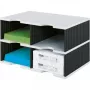 Caja de archivo de documentos styrodoc duo Poliestireno Negro - Gris (268-0222.98)