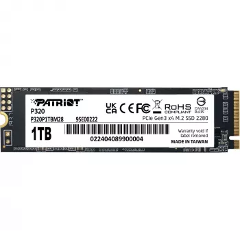 Unidad SSD Patriot P320 1 TB M.2 2280 PCIe 3.0 x4 NVMe