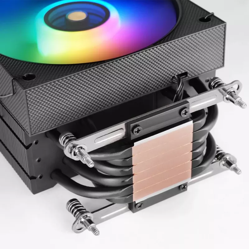 Ventilador para CPU TACENS Mars Gaming MCPU-LCD, ventilador de 120 mm, TDP 300 W, compatible con LGA1700/1200/115x/1366 y AM4/AM5, negro