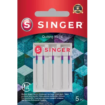 Singer | Aguja para acolchado 90/14 pack de 5