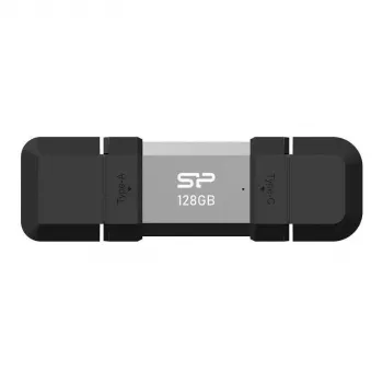 Silicon Power SP128GBUC3C51V1S memoria USB 128 GB USB Type-A / USB Type-C 3.2 Gen 1 (3.1 Gen 1) negro, plata