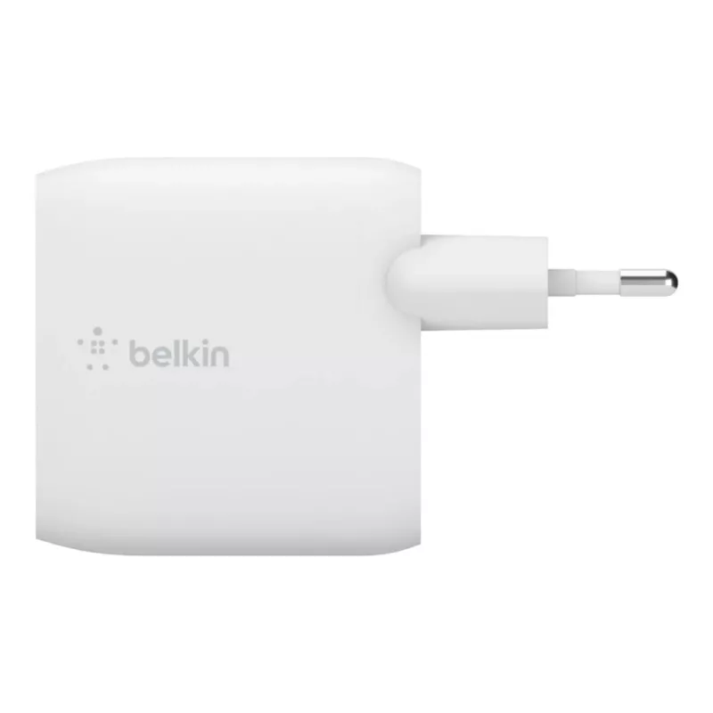 Belkin BOOST CHARGE - Fuente de alimentación - 24 vatios - QC 3.0 - 2 puertos de salida (USB) - blanco (WCB002VFWH)