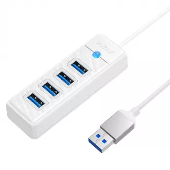 Hub USB ORICO 4 puertos USB 3.0 PW4U-U3 — 4 conectores USB-A, transferencia USB 3.0