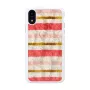 Funda protectora iKins para iPhone XR — diseño Short Cake, blanca