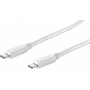 Cable USB ShiverPeaks BS13-45156 1,5 m USB 3.2 Gen 2 USB-C blanco
