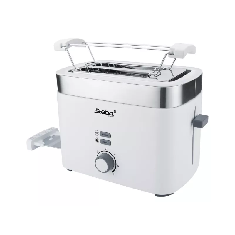 Tostadora Steba TO 10 BIANCO 2 ranuras 930 W plata blanco