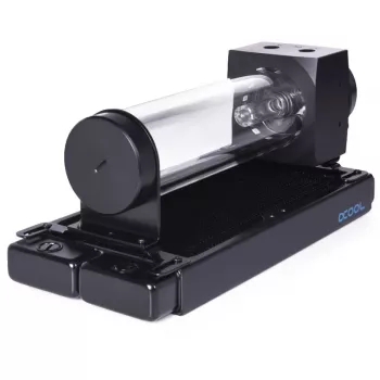 Bomba y depósito Alphacool 15381 acrílico aluminio plástico negro transparente