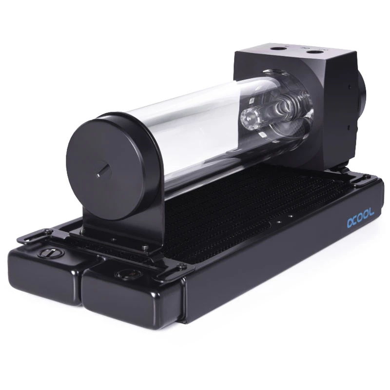 Bomba y depósito Alphacool 15381 acrílico aluminio plástico negro transparente