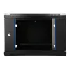 EXTRALINK LITE 6U 530X400 armario rack de pared negro con estante
