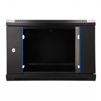 EXTRALINK LITE 6U 530X400 armario rack de pared negro con estante