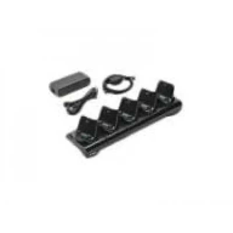 Cargador de batería Zebra CRD-MPM-5SCHGEU1-01, corriente de red, interior, negro, incluye cable DC