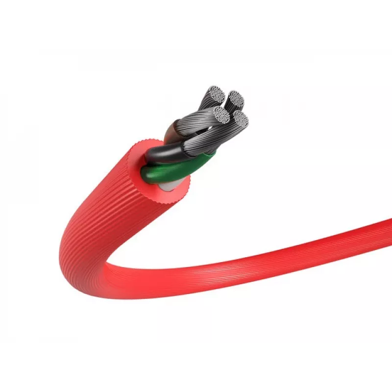 Cable USB NATEC NKA-1201 USB 2.0 1 m USB A USB C negro rojo