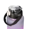 Extralink Set de Botellas Motivacionales 3W1 Rosa-Negro 2000ML+900ML+300ML