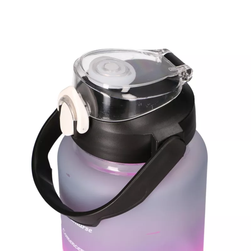Extralink Set de Botellas Motivacionales 3W1 Rosa-Negro 2000ML+900ML+300ML