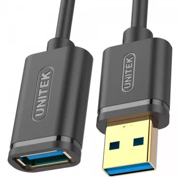 Cable USB UNITEK Y-C457GBK USB 3.2 Gen 1 (3.1 Gen 1) 1 m USB A negro