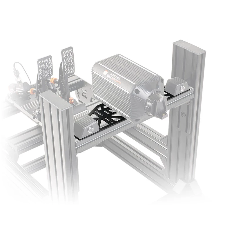 Soporte de montaje Asetek SimSports 460×120×5 mm, acero, negro