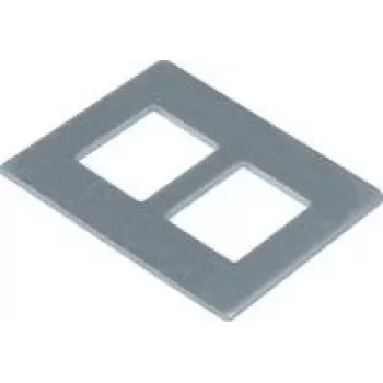 HAGER GTVDM012 Placa de montaje GTVD2/300 2xRJ45 19,3x14,8 (GTVDM012)