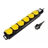 Regleta de alimentación LogiLink LPS256 1.5m 6 tomas AC exterior negro amarillo