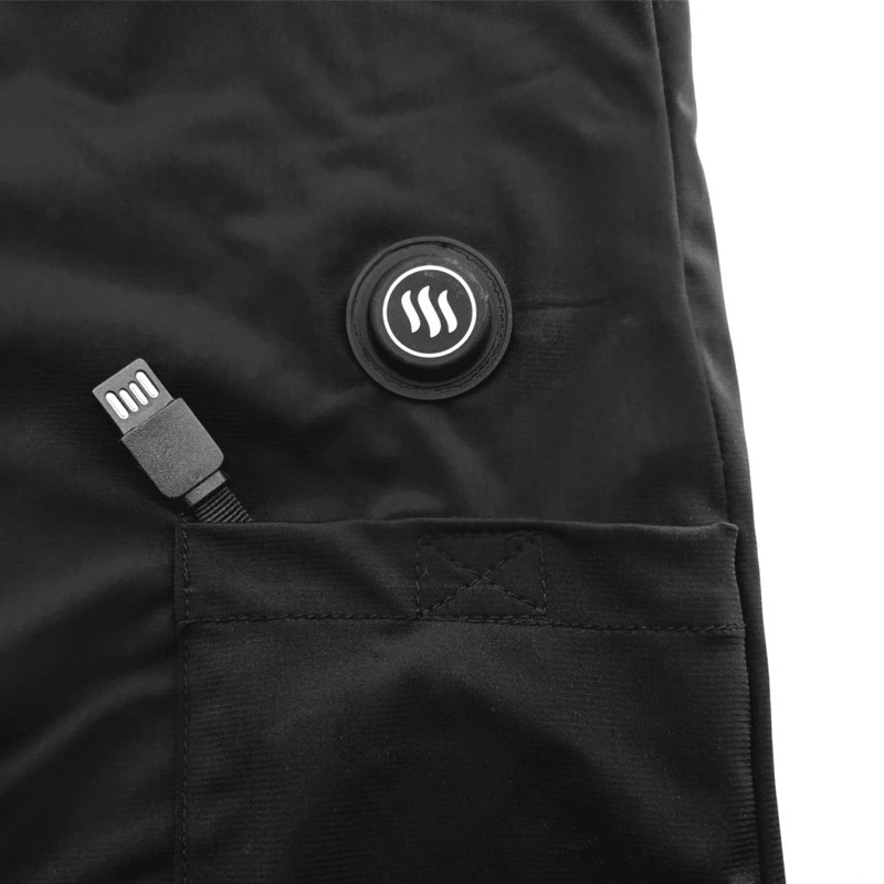Glovii GV2L protección corporal de deportes de invierno chaleco calefactable esquí, snowboard unisex poliéster negro